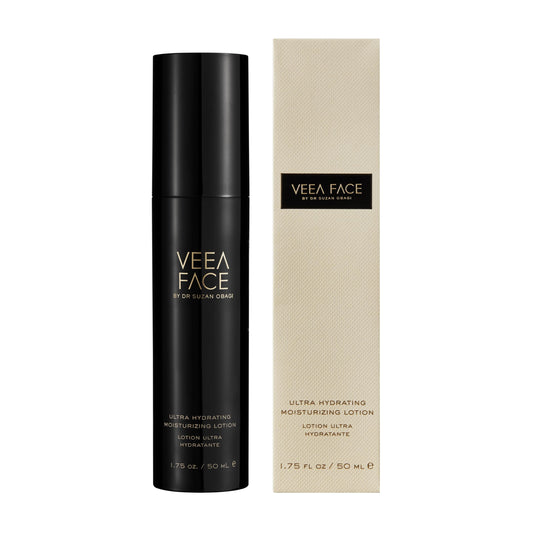 Veea Face Ultra Hydrating Lotion bottle showing hydrating formula