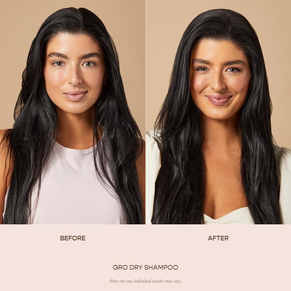 VEGAMOUR GRO dry shampoo absorbs oil for a cleaner feel.