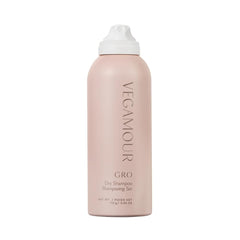 VEGAMOUR GRO Dry Shampoo bottle for on-the-go refresh and lightweight texture.