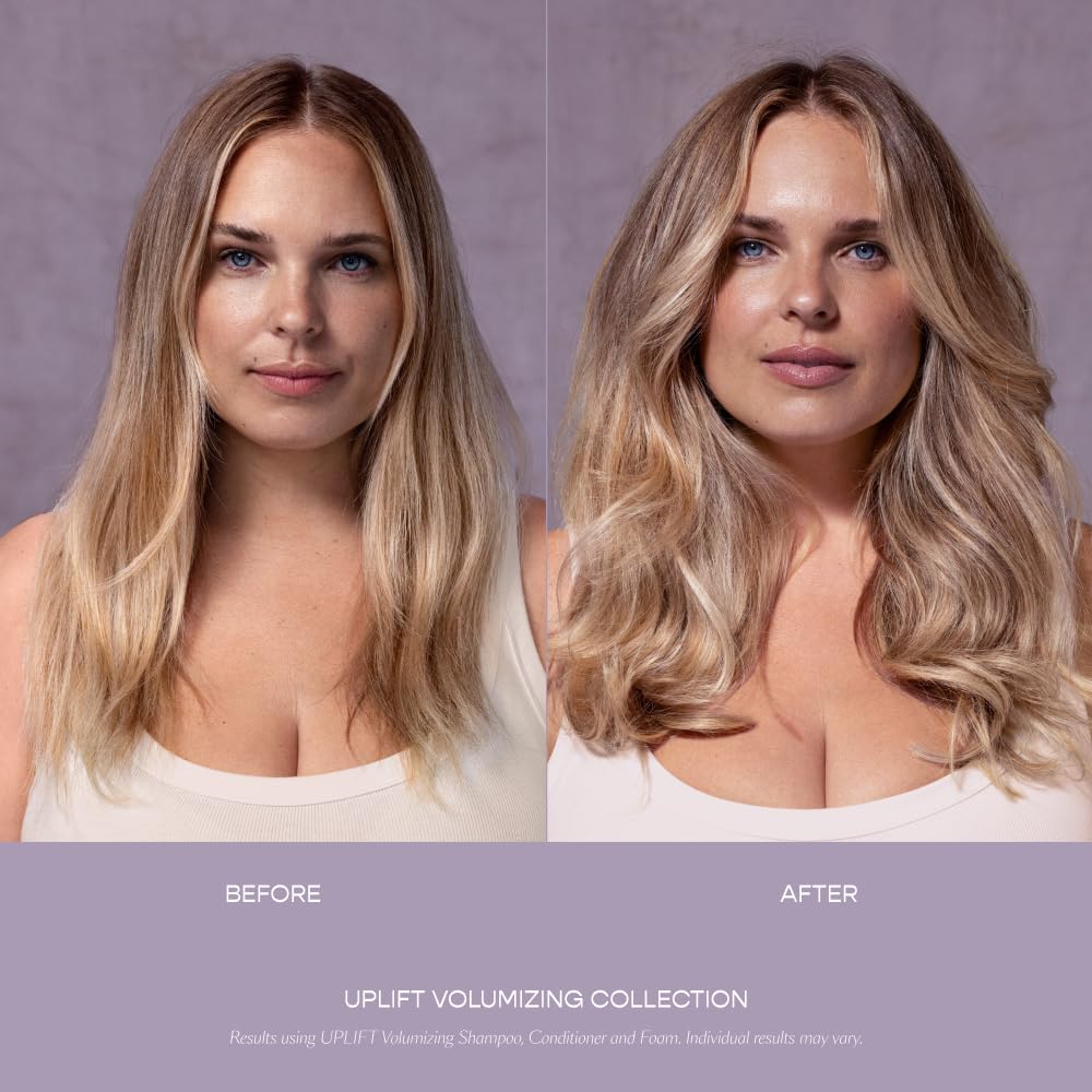 VEGAMOUR UPLIFT damp-hair-application illustrates simple mousse use