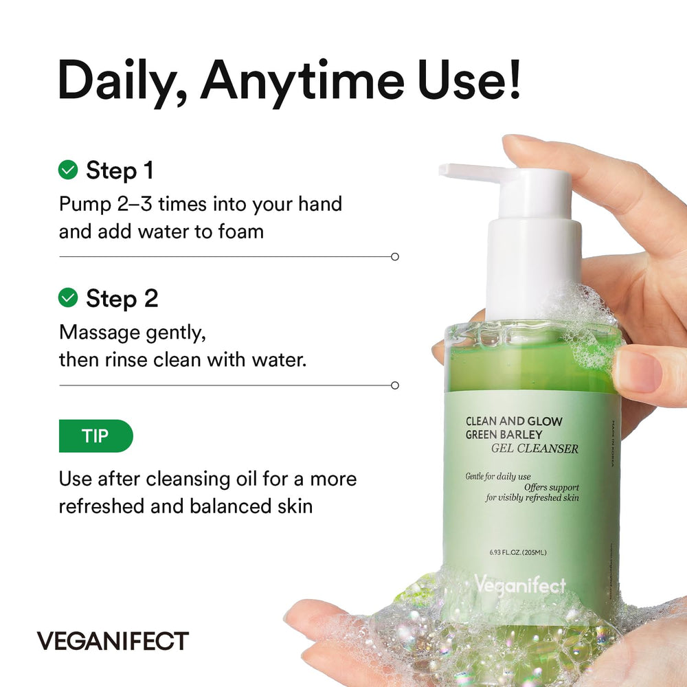 Clinical test visuals indicating cleaner pores and improved hydration.