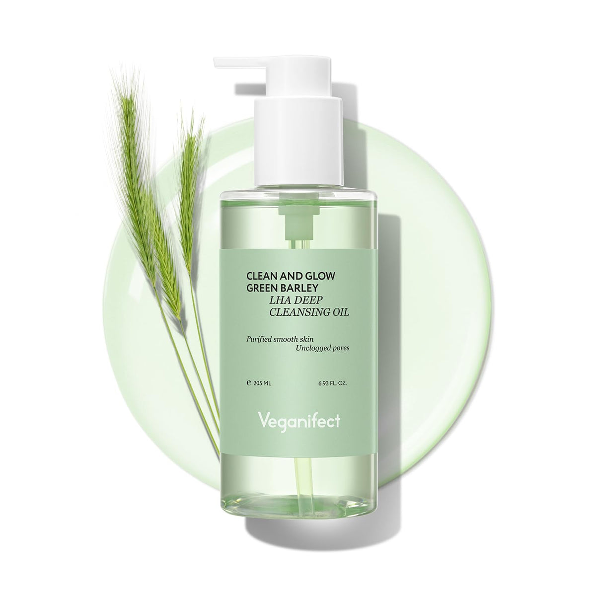 VEGANIFECT Hydrating Light Cleansing Oil bottle pouring for makeup removal