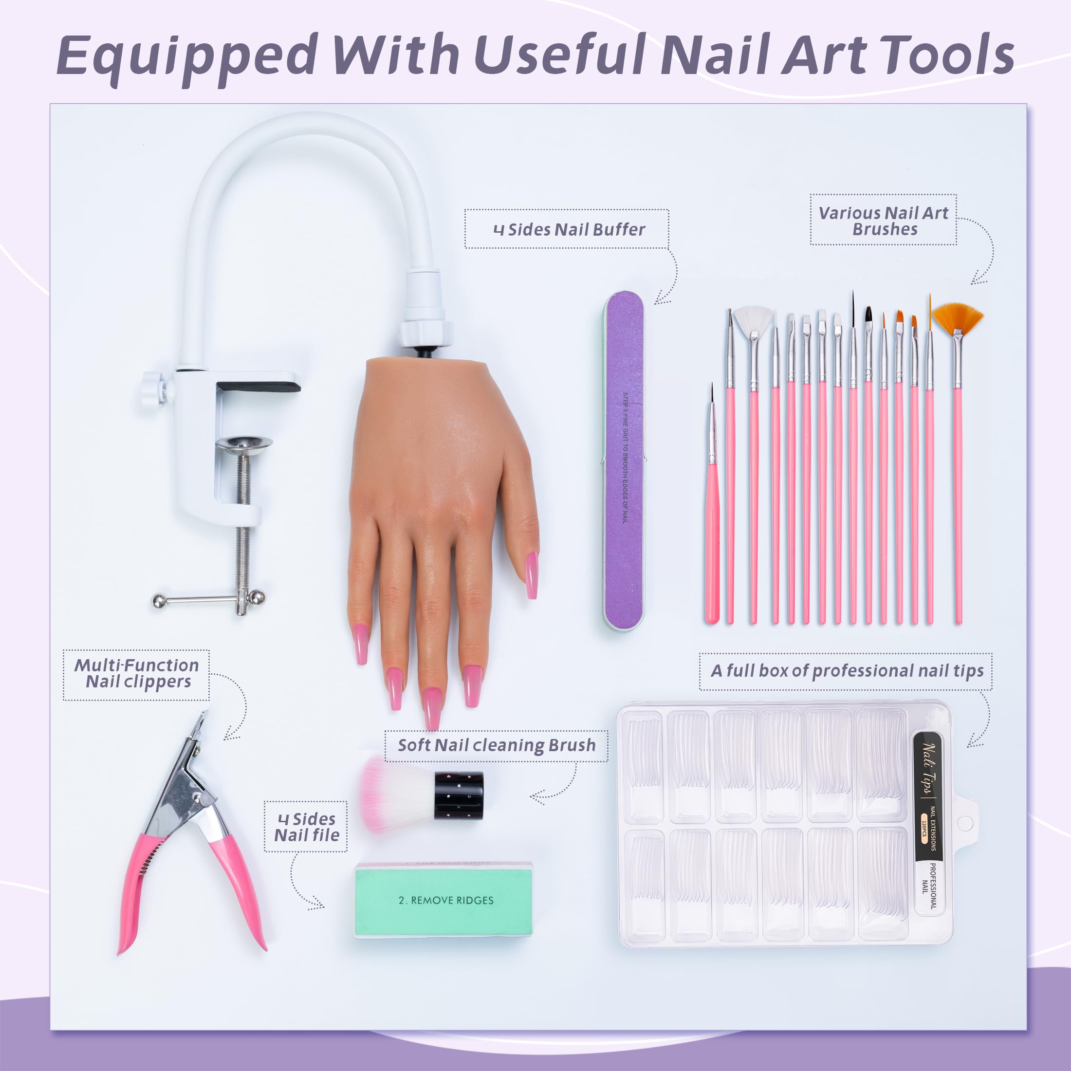 Veikmv 15-piece nail art brushes set enhances precision and variety