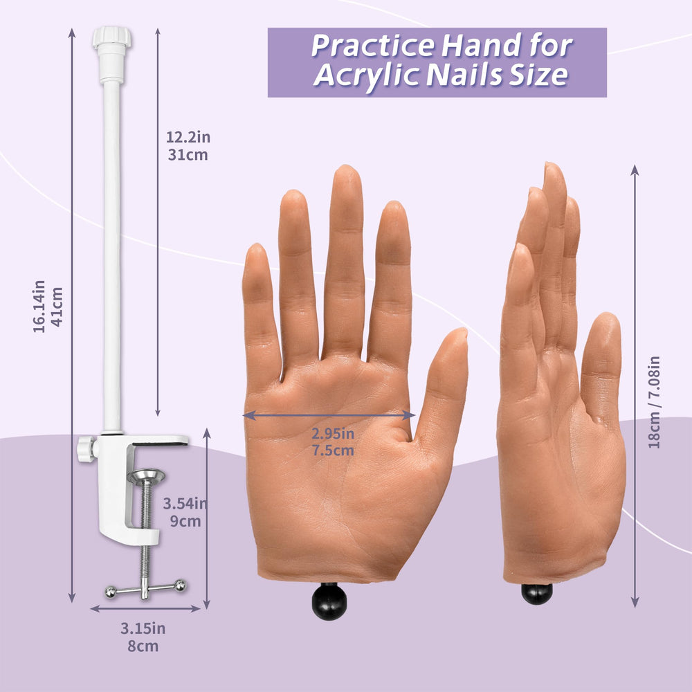 Veikmv nail tips pack included for immediate tip-fitting practice