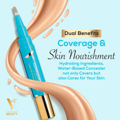 Veil Cosmetics Complexion Fix Concealer texture showcasing hydrating, lightweight finish