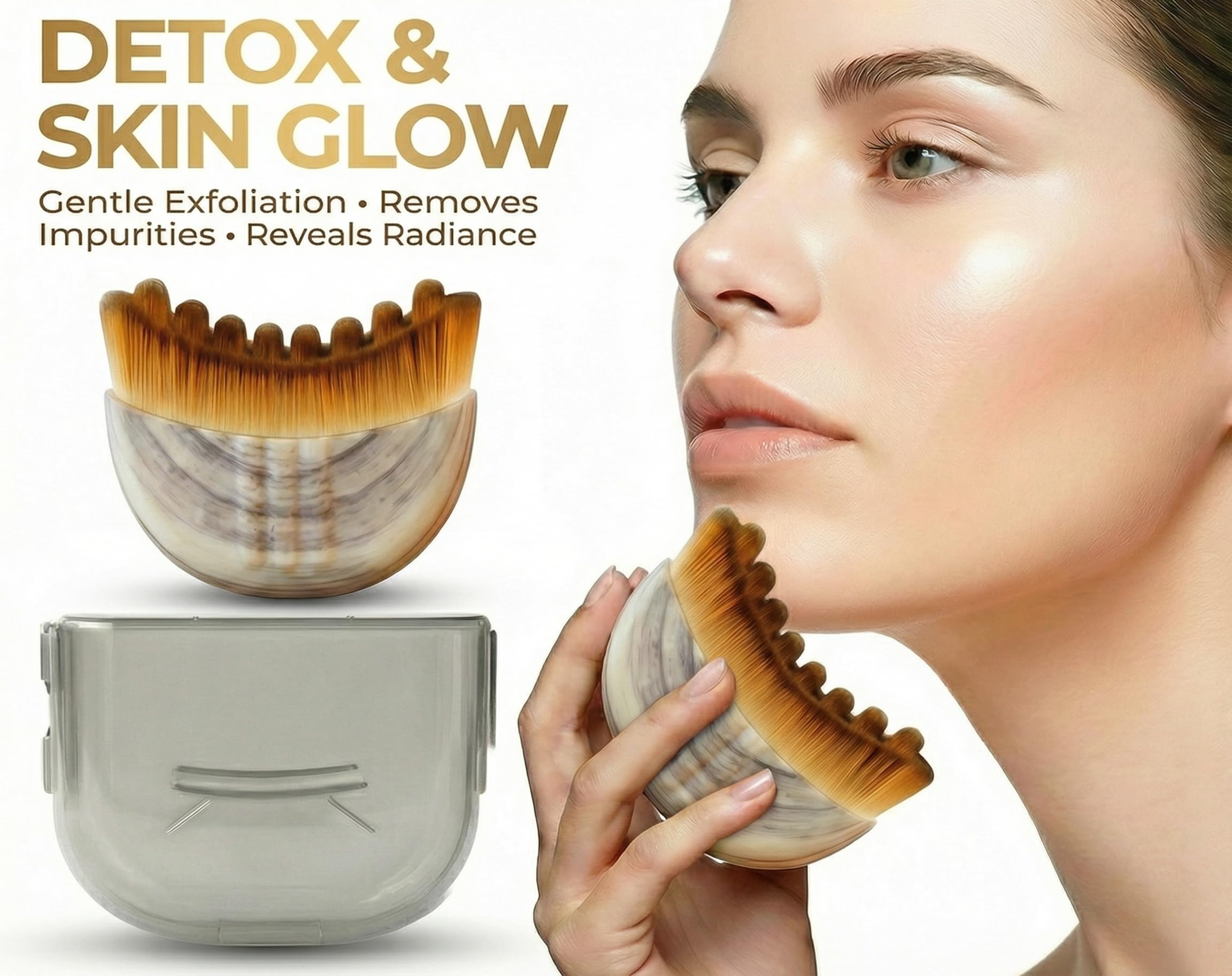 VEKDERTAGE Lymphatic Contour Brush travel case keeps the kit clean and ready.