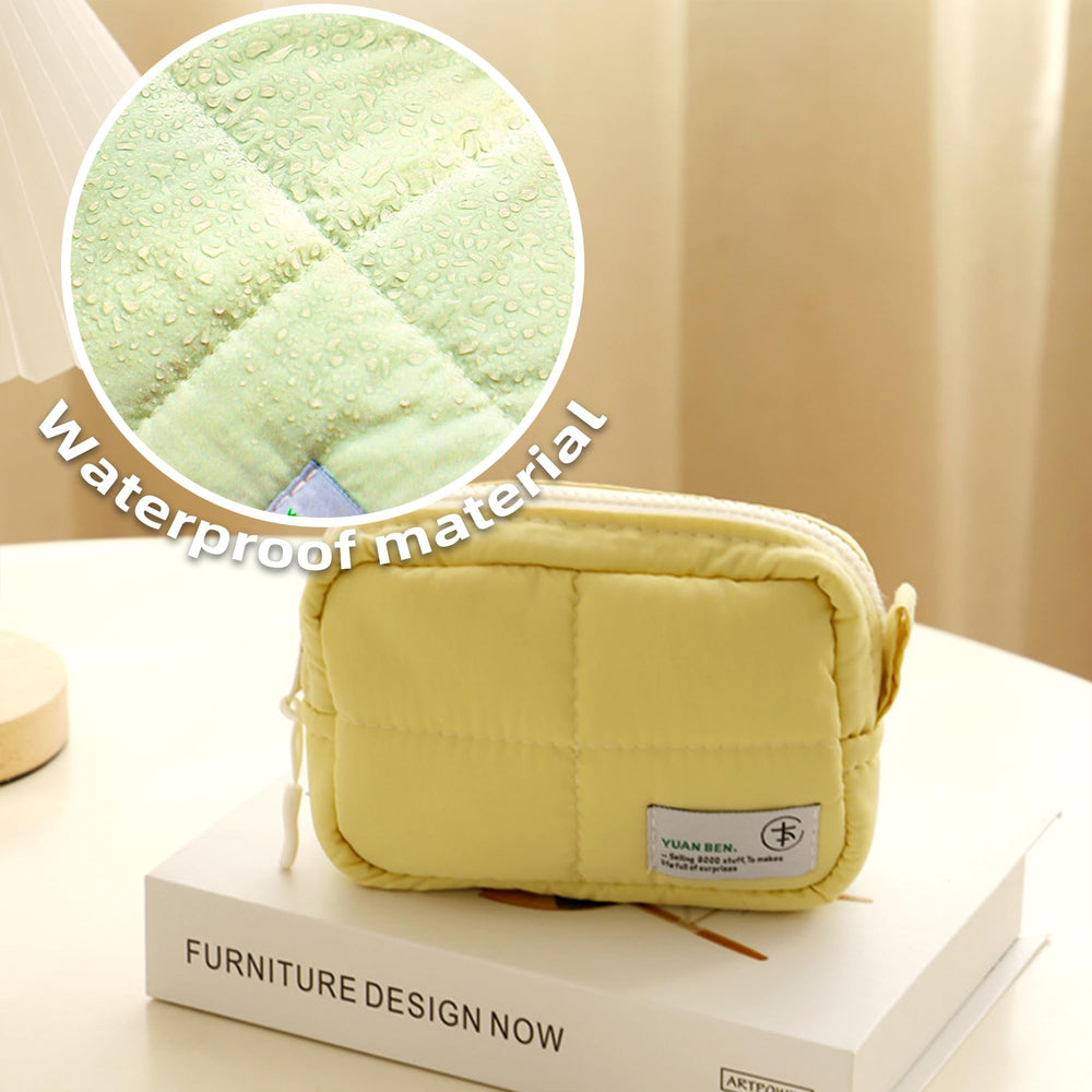 Veki Puffy in travel bag demonstrates convenient space-saving storage.