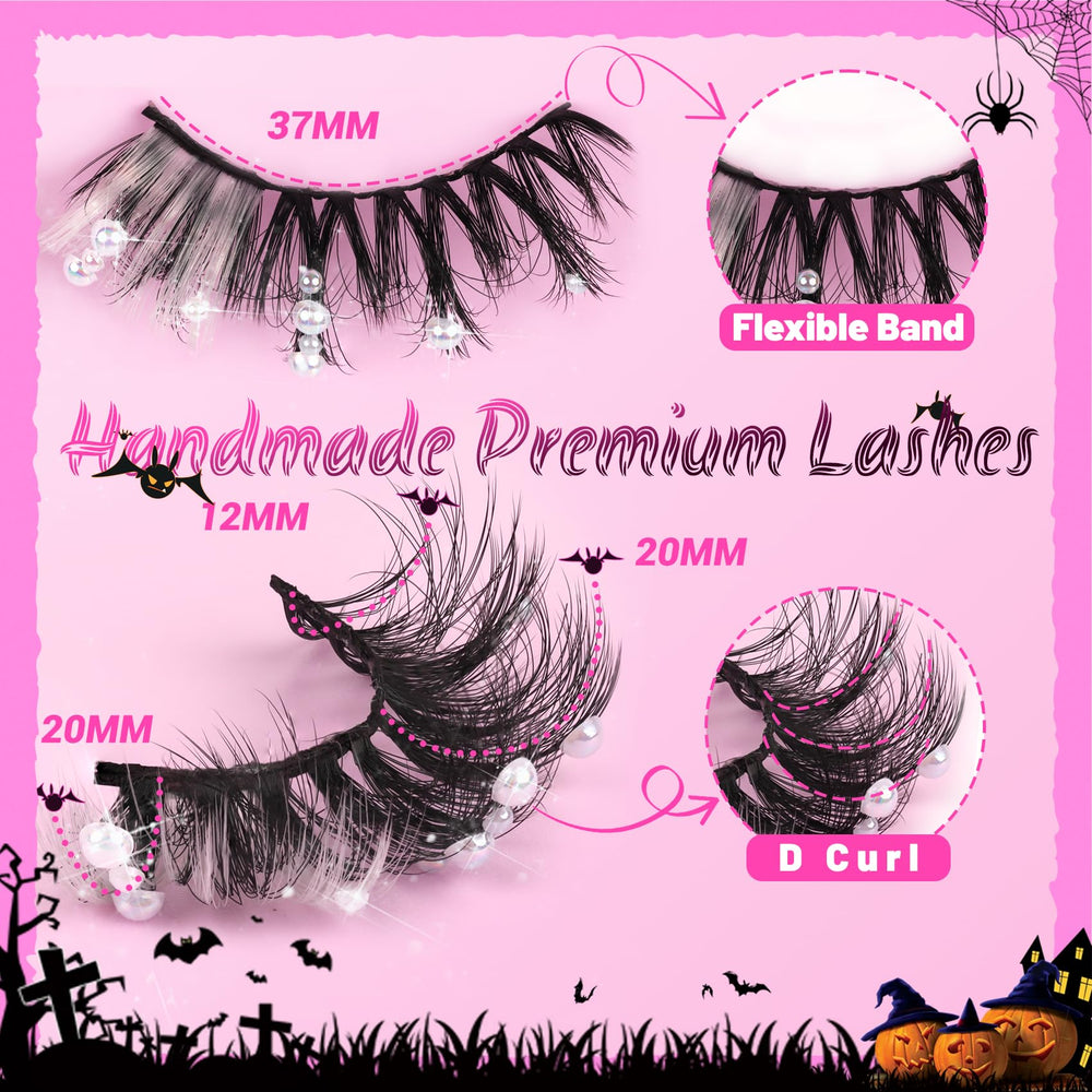 Veleasha lash kit with adhesive and angled tweezers for easy application.