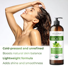 Velona Amla Oil skin-moisturizer supports daily hydration and comfortable skin.