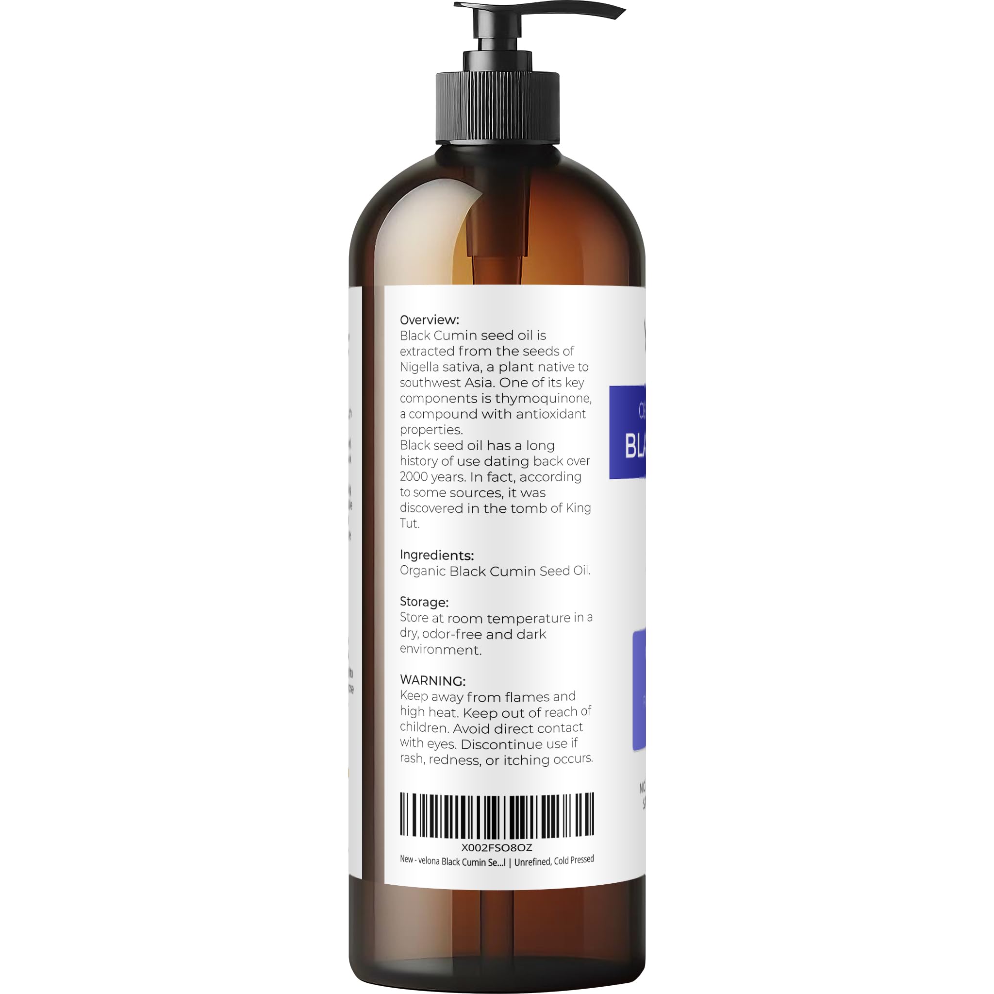 Pour spout on Velona oil bottle for easy, mess-free use.