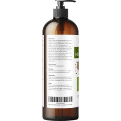 Velona Hemp Seed Oil green hue closeup shows natural, unrefined purity.