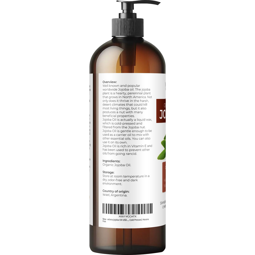 Velona Jojoba Oil on face for gentle hydration and balance