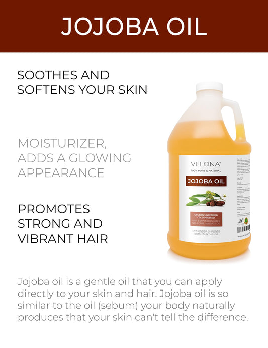 Golden Velona Jojoba Oil with silky texture ready for use