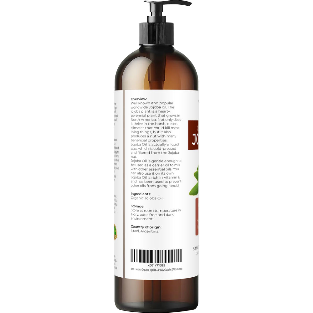 Velona Jojoba Oil makeup remover, gentle cleanse and skin conditioning.