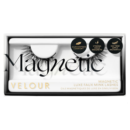 Velour magnetic eyelashes with 8 magnets on the band for strong hold.