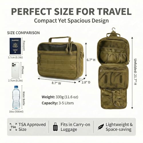 VELVEBAG top handle and MOLLE front add portability and customization