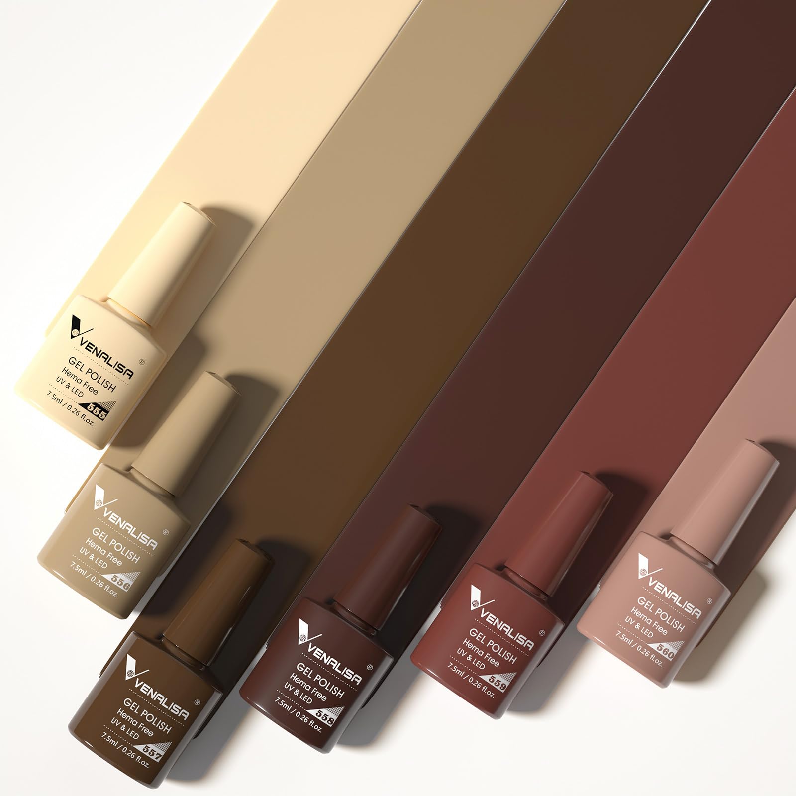 VENALISA gel brush stroke reveals smooth, even application.