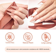 VENALISA swatches show the jelly nude pink finish for nails.