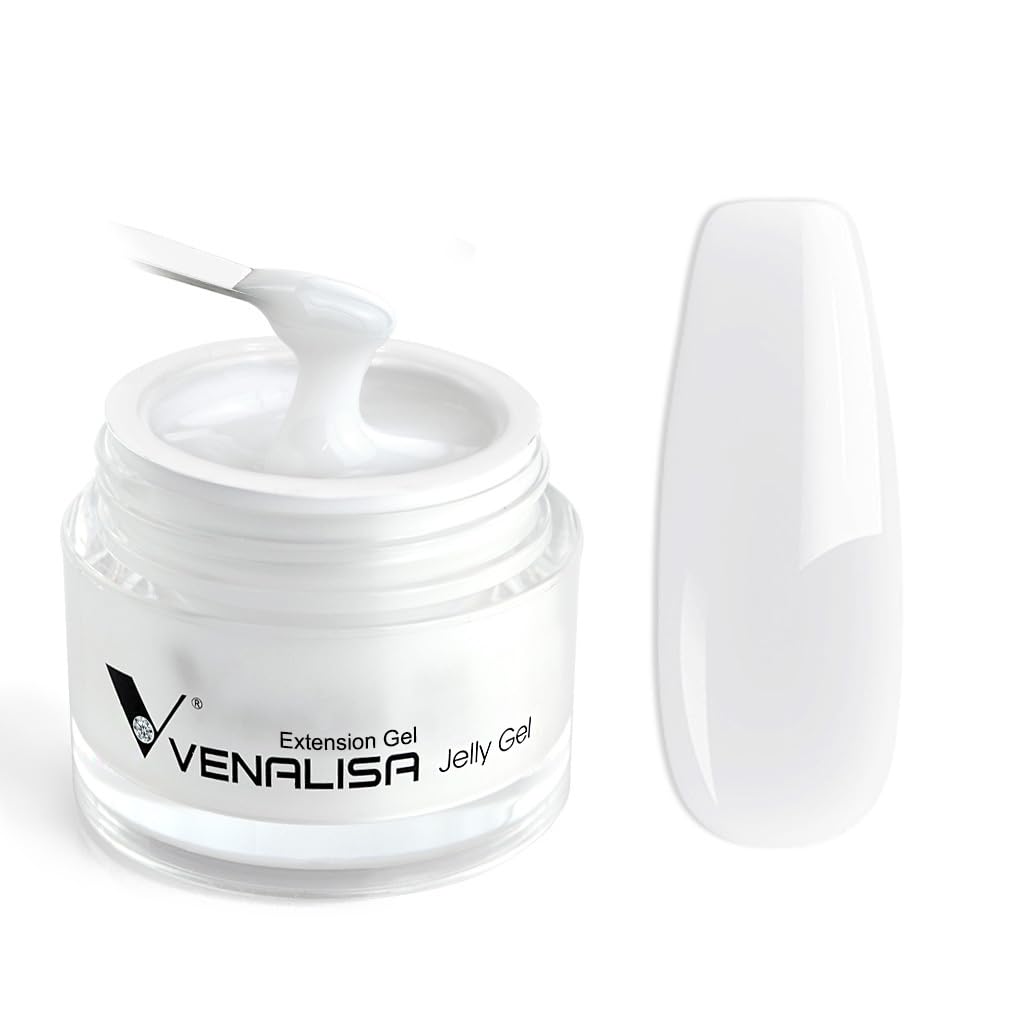 VENALISA Builder Nail Gel bottle in milky white for long-lasting nail extensions.