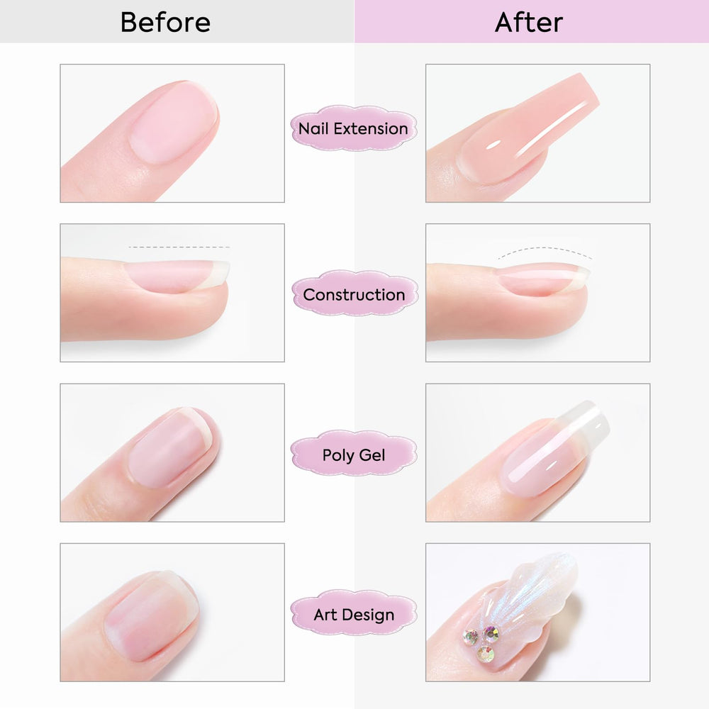VENALISA Builder Nail Gel swatch close-up illustrating creamy texture.