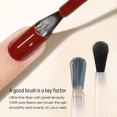 VENALISA long-lasting finish on nails after LED cure.