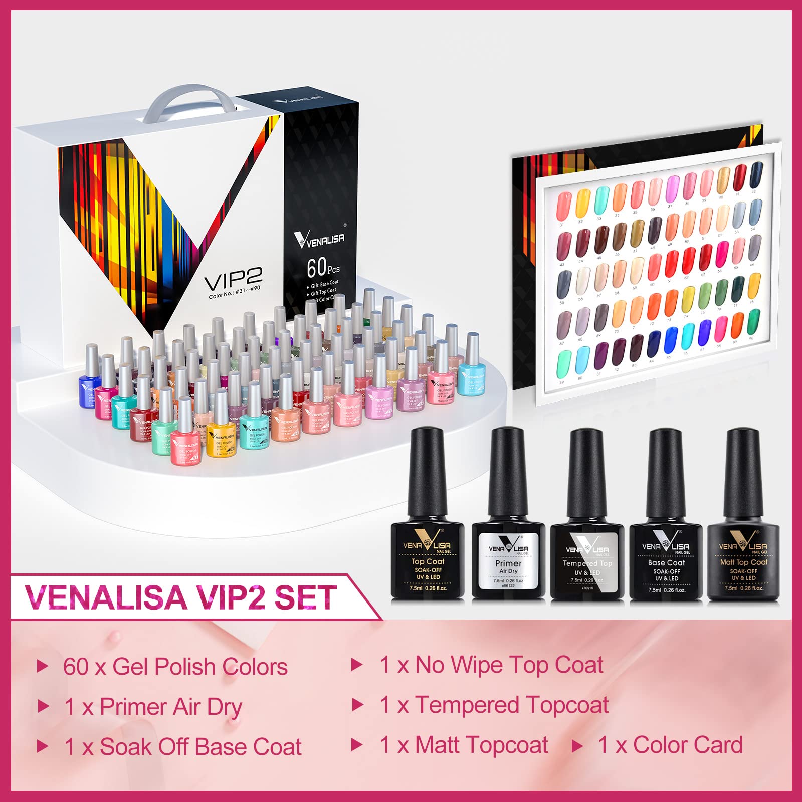 VENALISA VIP2 no wipe top coat delivers smooth, glossy finish.