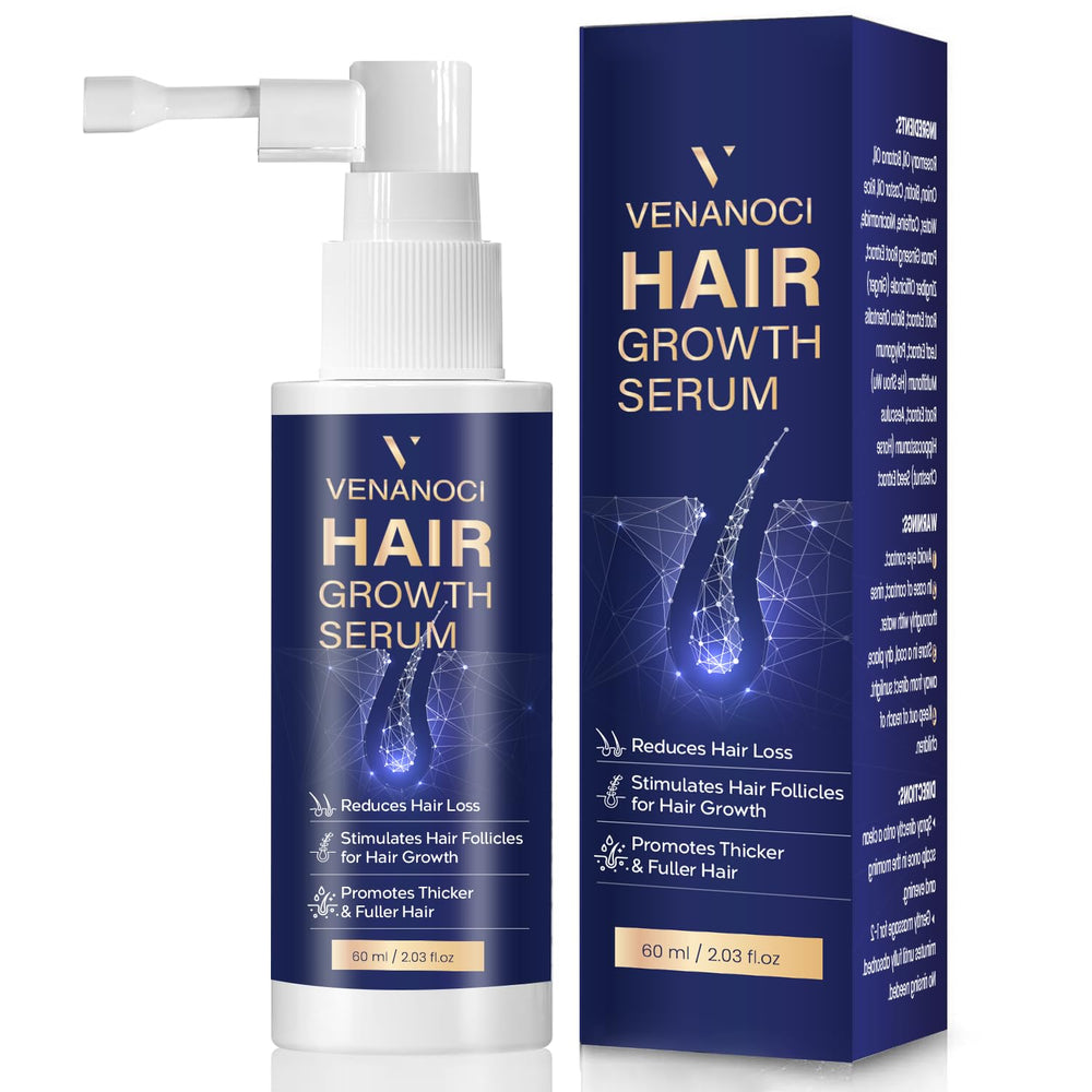 Venanoci Hair Growth Spray with rosemary and biotin nourishes thinning hair