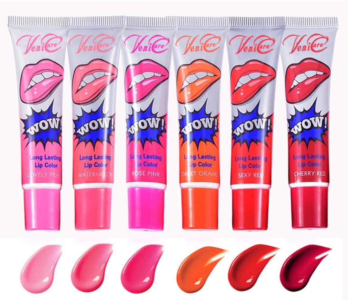 VeniCare Lip Stain long-lasting waterproof formula remains vibrant all day