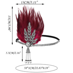 Venofen Gatsby headband with crystal rhinestones elevates evening party looks.