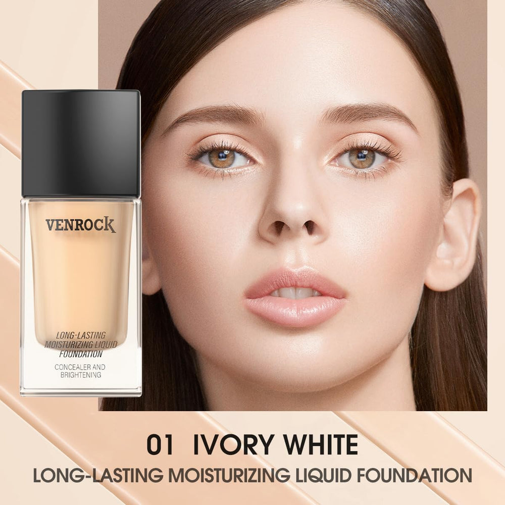 Venrock foundation texture close-up shows smooth, buildable coverage