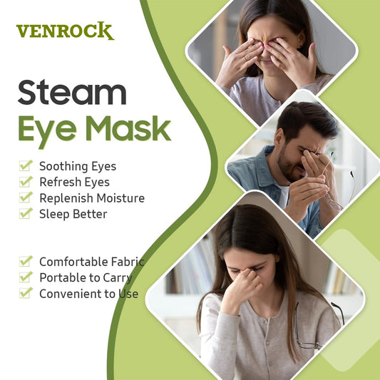 Venrock eye mask activation demonstrates immediate warm relief when opened.