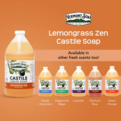 Vermont Soap Lemongrass Zen eco packaging emphasizes planet-friendly formula.