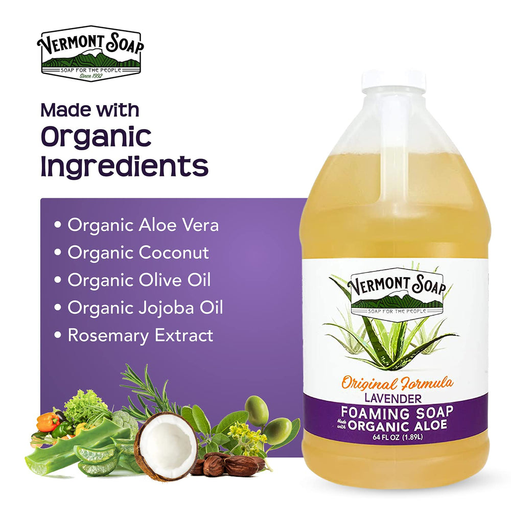 Vermont Soap fragrance-free formula shows gentle cleansing for sensitive skin.