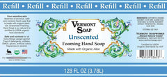 VERMONT SOAP Organics bathroom and kitchen use showcases versatile hand washing.