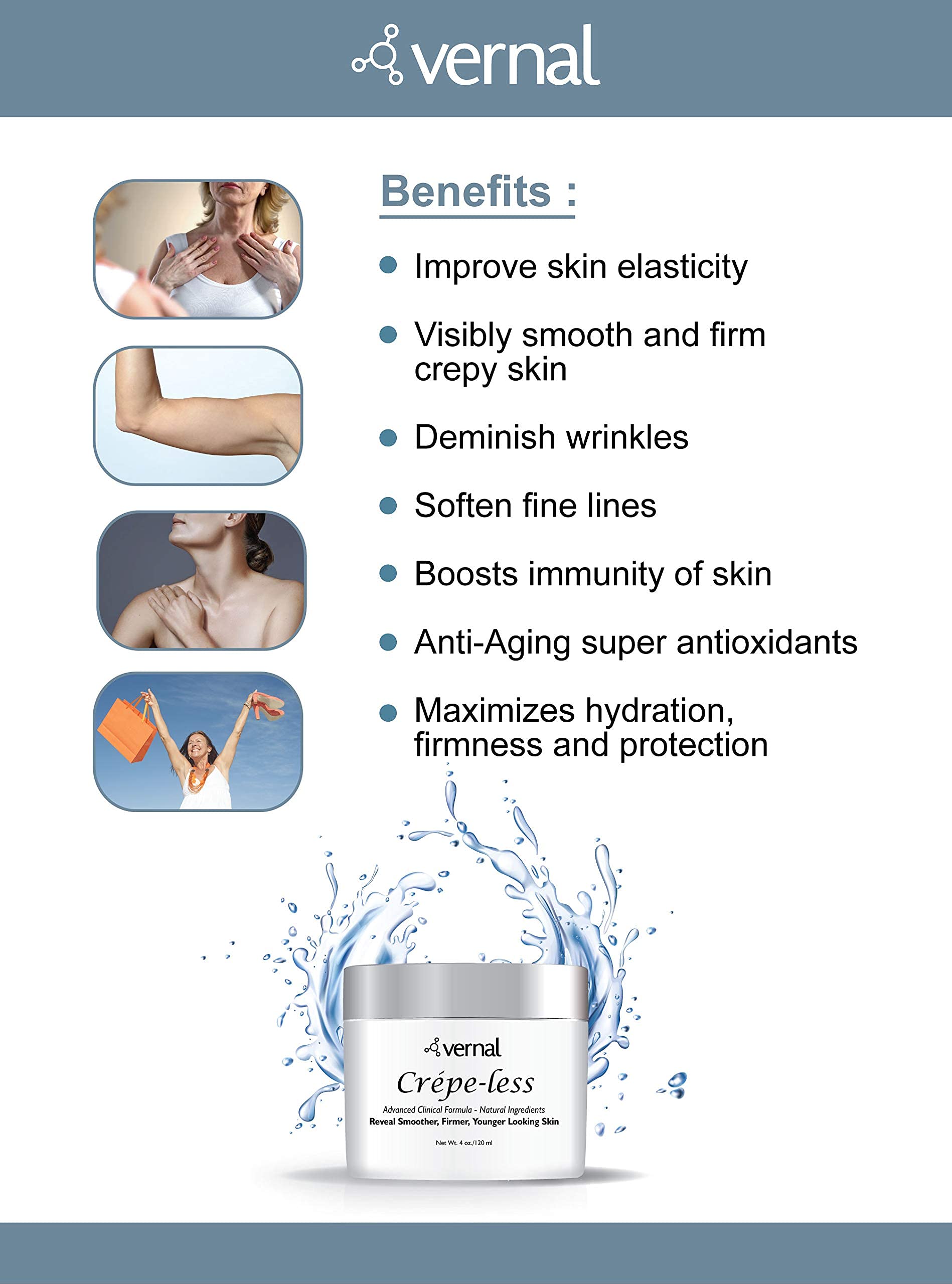 Texture close-up reveals rich, creamy consistency for deep hydration with Vernal.