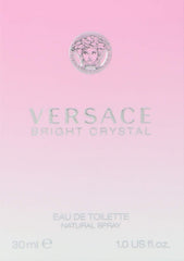 Versace Bright Crystal bottle front view, elegant design for daily wear