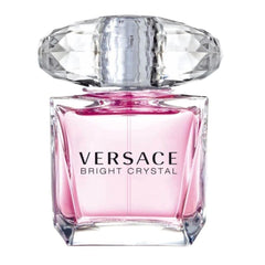 Versace Bright Crystal bottle front view, a fresh floral scent suitable for daytime wear.