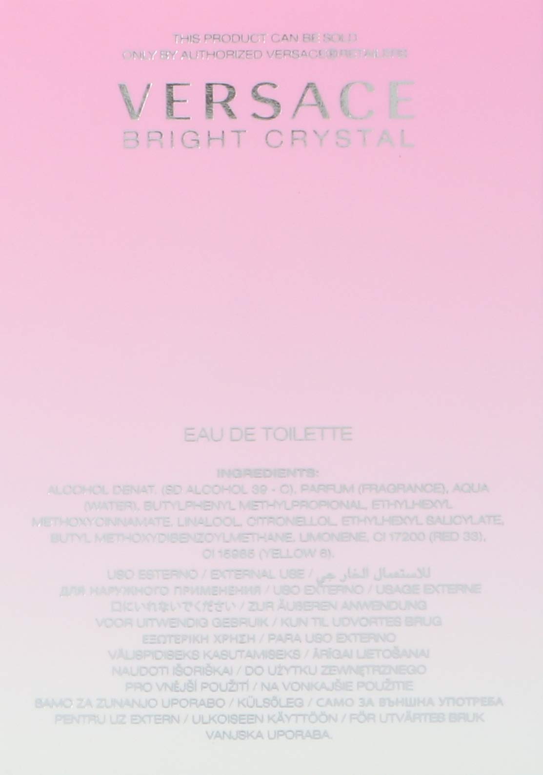 Versace Bright Crystal close-up highlights floral notes and freshness