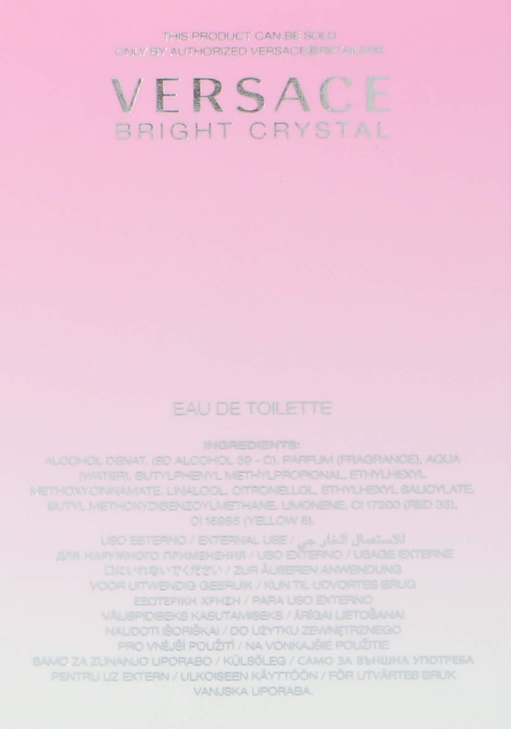 Versace Bright Crystal close-up highlights floral notes and freshness