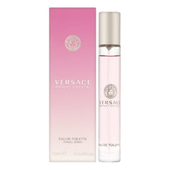 Versace Bright Crystal travel spray, ideal for on-the-go fragrance refresh.