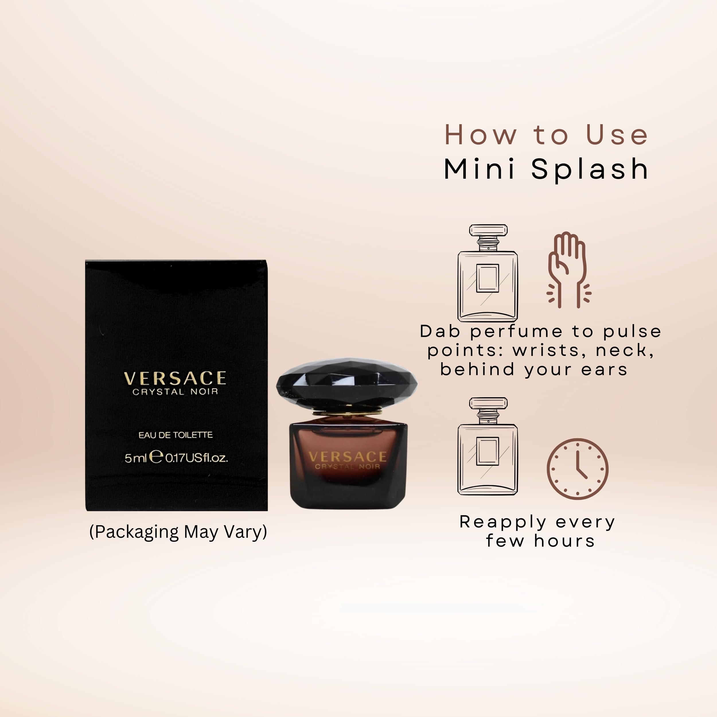 Versace Crystal Noir flacon detail, luxurious look