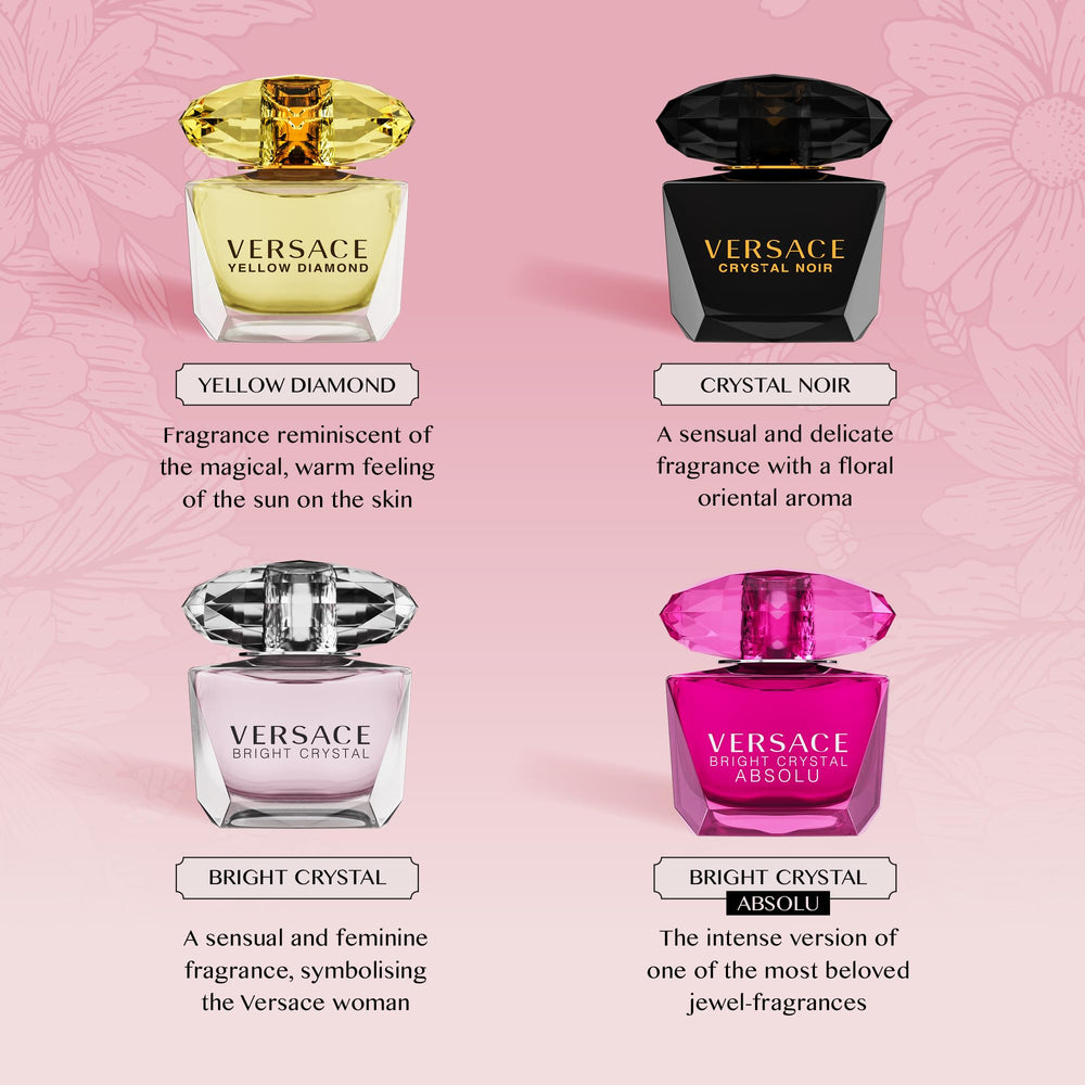 Versace Crystal Noir mini bottle offering mysterious, sensual undertones.