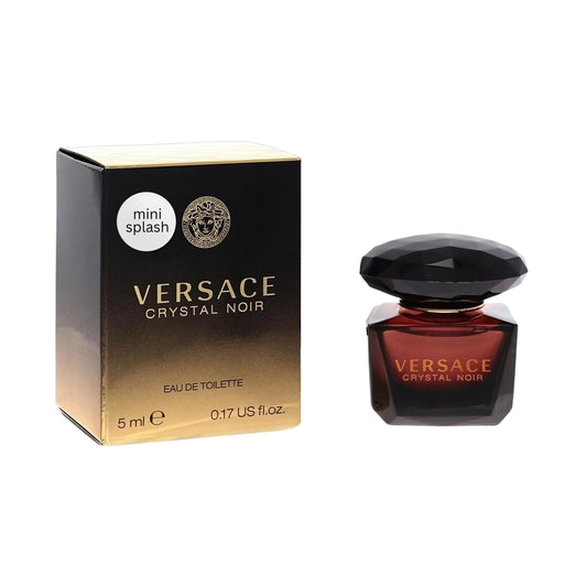 Versace Crystal Noir splash bottle, elegant design for women