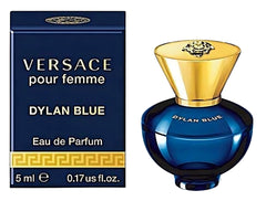 Versace Dylan Blue mini 5ml outer packaging, compact travel-friendly luxury.