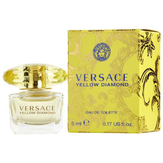 Versace fragrance trio packaging highlighting three scents for gifting or sampling.