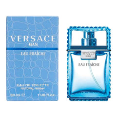 Versace Man Eau Fraiche 1oz EDT bottle, versatile daily fragrance for men
