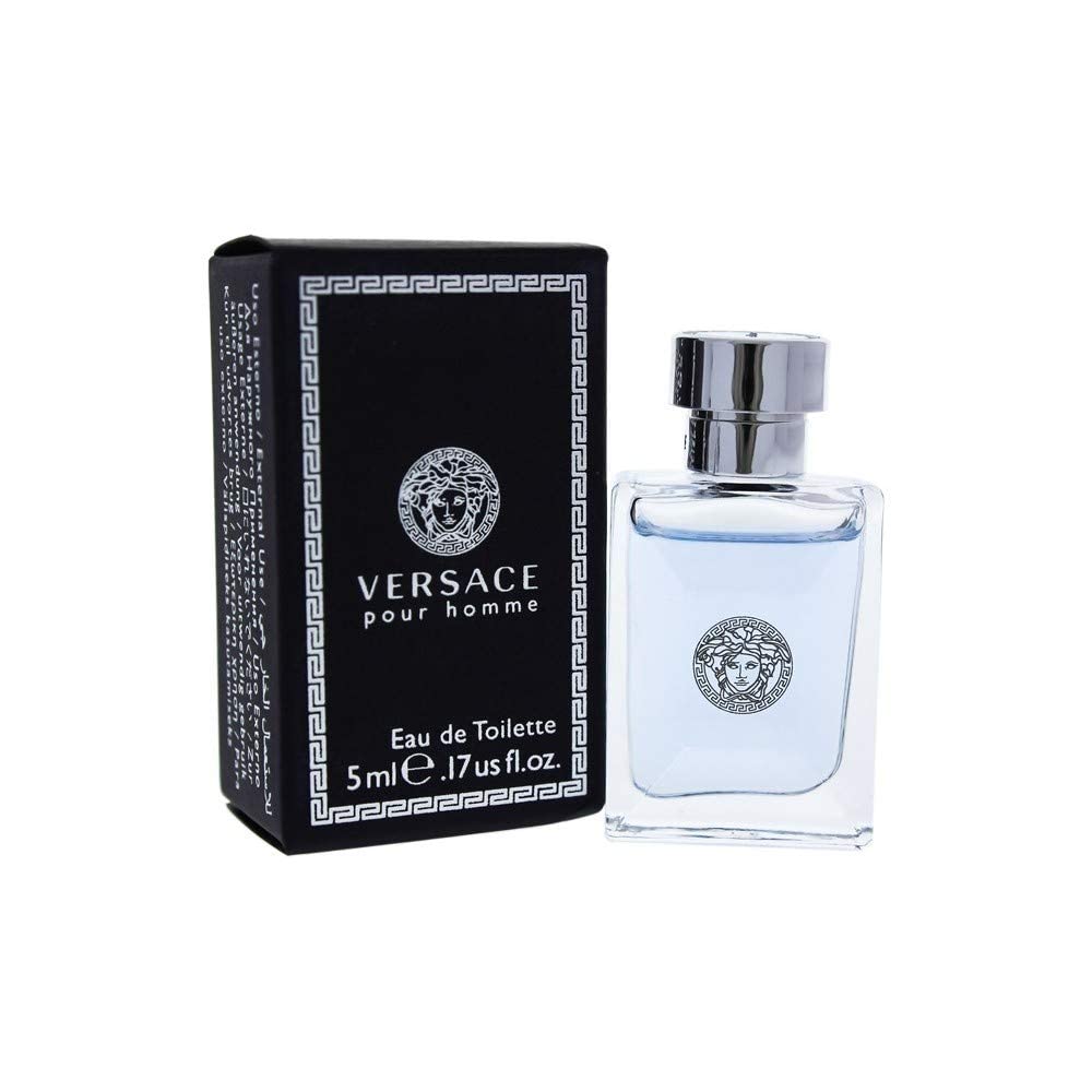 Versace Pour Homme mini 5ml gift box highlights premium packaging for gifting.