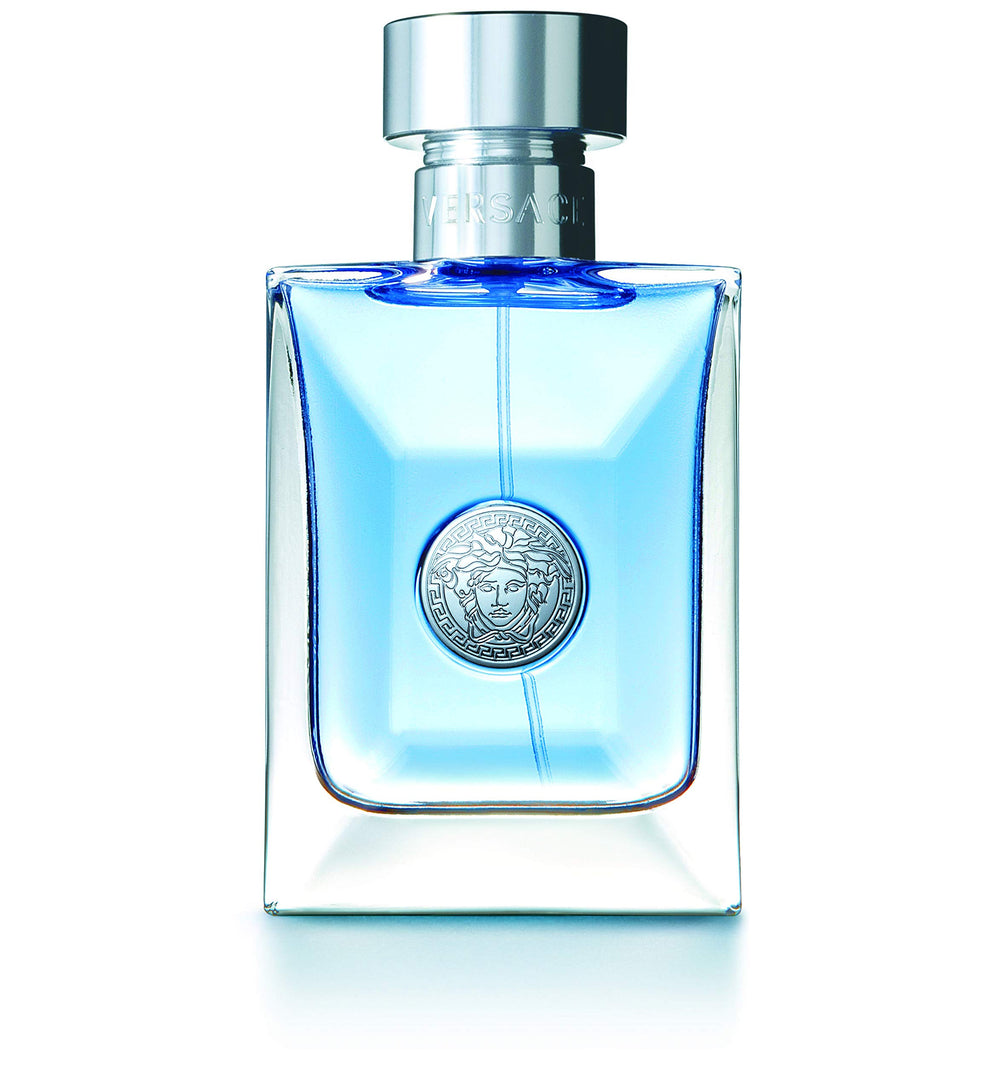 Versace Pour Homme packaging front, gift-ready scent for year-round wear.