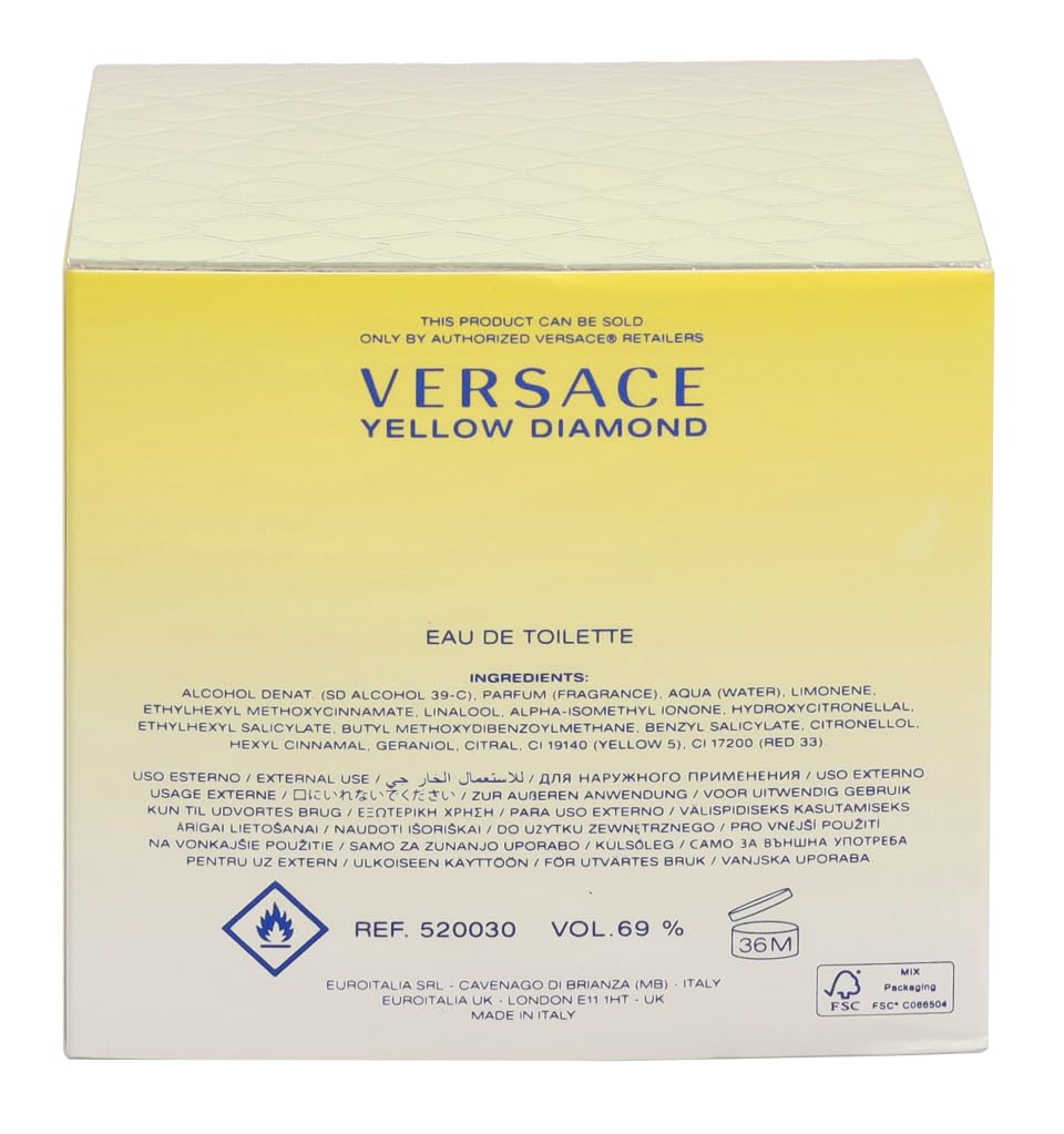 Versace Yellow Diamond lifestyle scene, suggests confident, refined elegance.