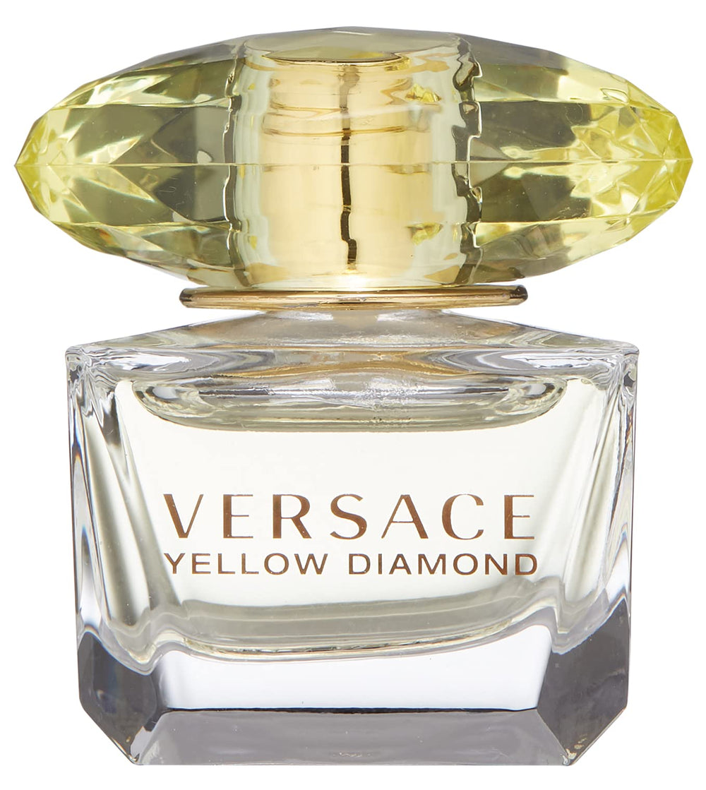 Versace Yellow Diamond mini spray, portable bottle perfect for on-the-go fragrance testing.